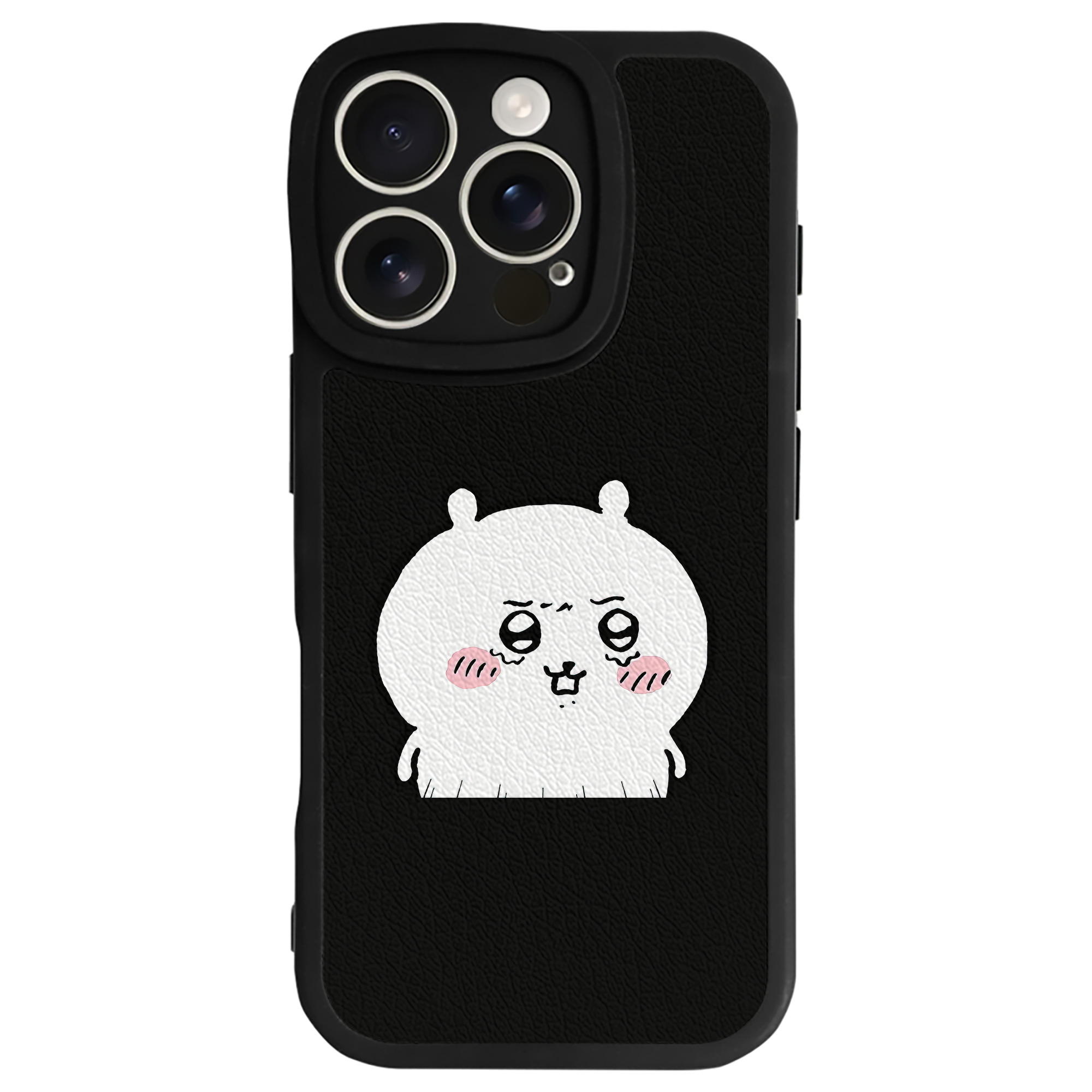 （画像用） ちいかわ ちいかわ Chii-kawa chiikawa 【iPhone 16シリーズ対応】シリコンスマホケース（レザー調） 材質：シリコン